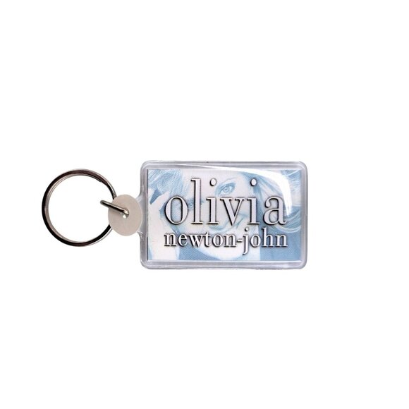 Vintage Olivia Newton-John Photo Keychain Double Sided New Acrylic Collectible - Picture 2 of 3